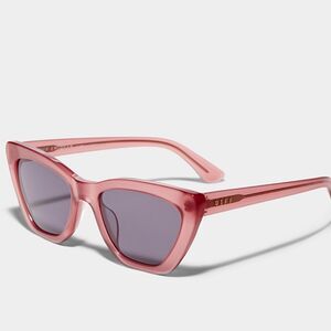 Diff Eyewear Camila 55MM Gradent Rectangular Sunglasses- Dusty Pink